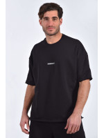 T-shirt Fleece Oversized in Black