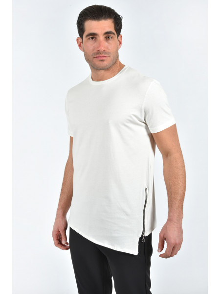 T-shirt with Zipper